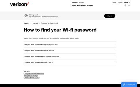 How to Find Your Wi-fi Password | Verizon Internet Support