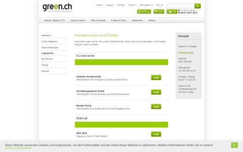 Loginportal - Green.ch