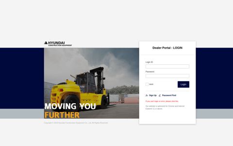 Dealer Portal - Hyundai Construction Equipment