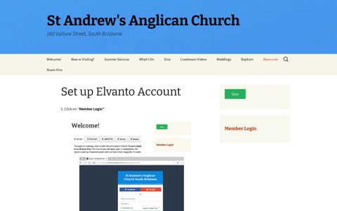 Set up Elvanto Account | St Andrew's Anglican Church