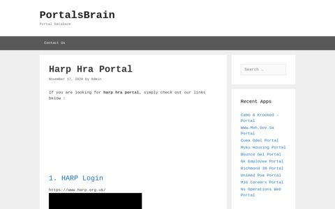 Harp Hra - Harp Login - PortalsBrain - Portal Database