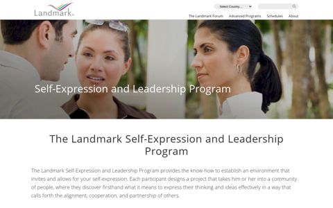 Self-Expression and Leadership Program |Landmark Worldwide