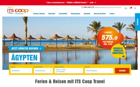 ITS Coop Travel: Ferien, Last Minute & Reisen günstig buchen