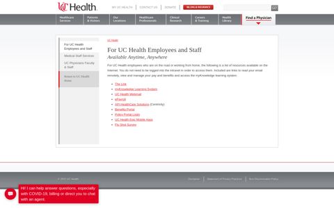 Employees and Staff | UC Health
