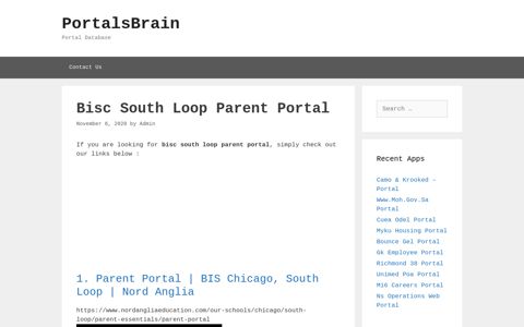 Bisc South Loop Parent - Parent Portal | Bis Chicago, South Loop ...