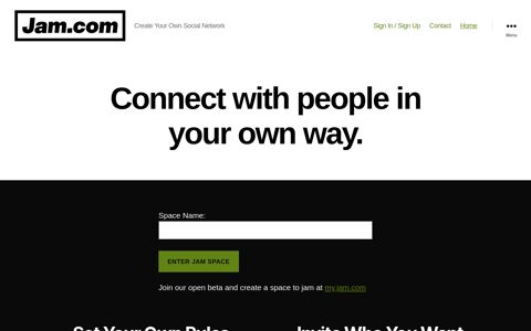 Jam.com – Create Your Own Social Network