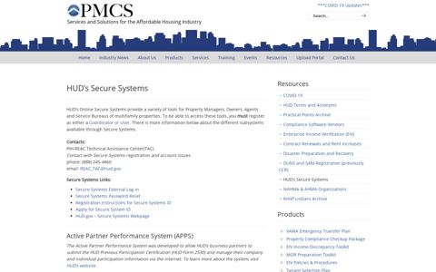 HUD's Secure Systems - PMCS, INC.