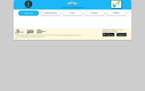 ePay-eCourts Digital Payment