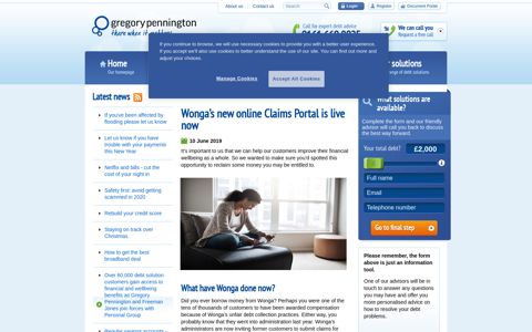 Wonga's new online Claims Portal is live now