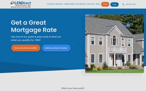 LENDirect Mortgage, Inc: Home Loans & Mortgage Refinance