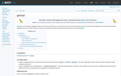 getmail - ArchWiki