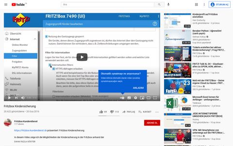 Fritzbox Kindersicherung - YouTube