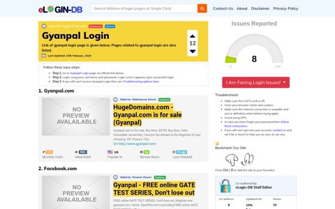 Gyanpal Login - Find Login Page of Any Site within Seconds!