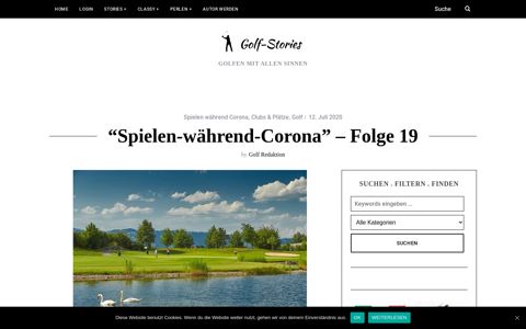 Golf spielen während Corona - Golf-Stories.com