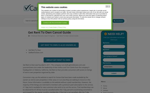 Get Rent To Own Cancel Guide - CancelGuides.com