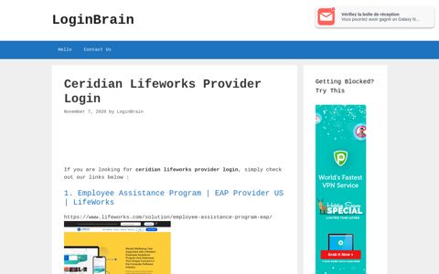 Ceridian Lifeworks Provider - Employee Assistance Program ...