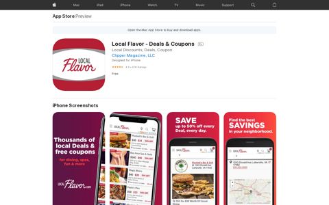‎Local Flavor - Deals & Coupons on the App Store