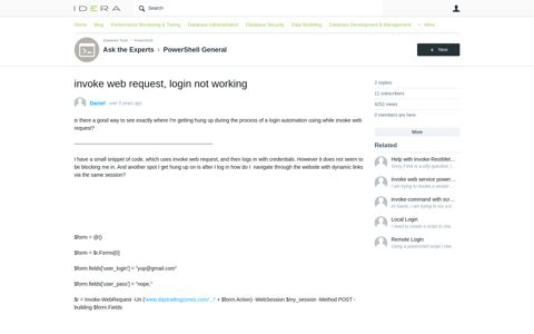 invoke web request, login not working - PowerShell General ...