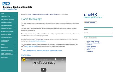 Home Technology - Blackpool Teaching Hospitals NHS ...