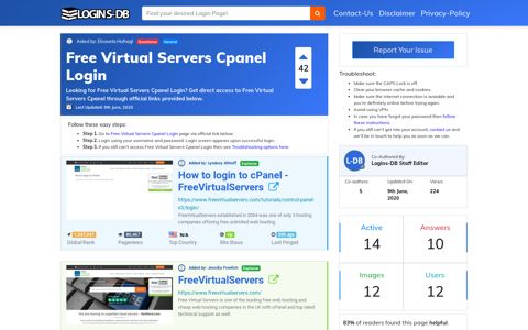 Free Virtual Servers Cpanel Login - Logins-DB