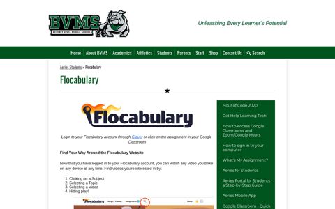 Flocabulary – Aeries Students – Beverly Vista Middle School