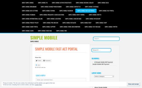 Simple Mobile Fast Act Portal | SIMPLE MOBILE