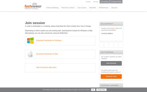 Join session - FastViewer