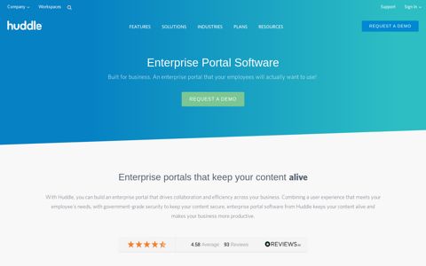Enterprise Portal Software | Huddle