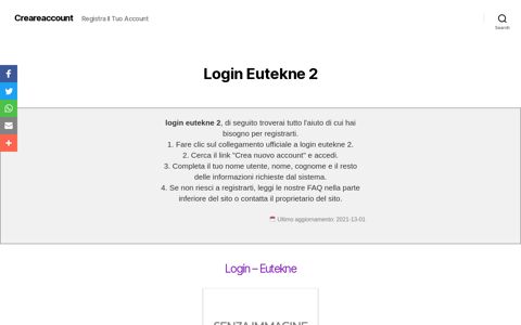 ▷ Login Eutekne 2 - Creareaccount