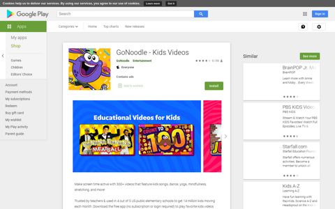 GoNoodle - Kids Videos – Apps on Google Play