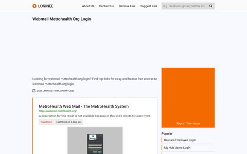 Webmail Metrohealth Org Login