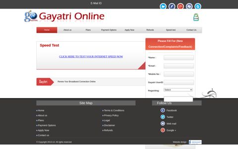 Speed test - Gayatri Online