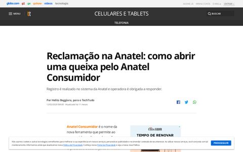 Reclamação na Anatel: como abrir uma queixa pelo Anatel ...