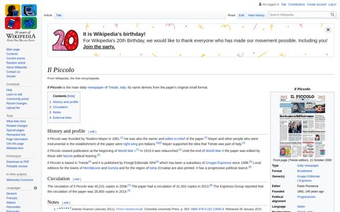 Il Piccolo - Wikipedia