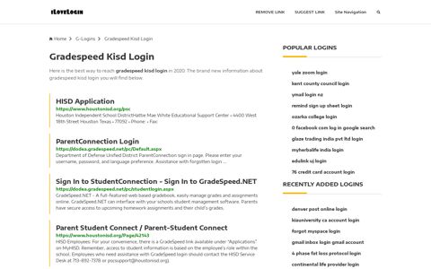 Gradespeed Kisd Login ❤️ One Click Access - iLoveLogin