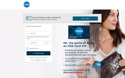 Manage Your HSN Credit Card Account