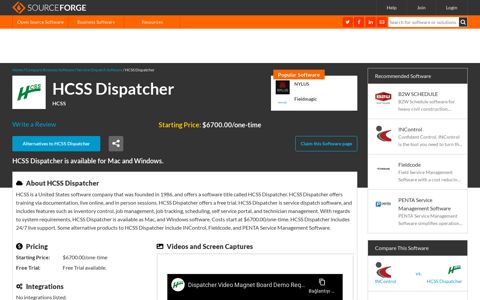 HCSS Dispatcher Reviews and Pricing 2020 - SourceForge
