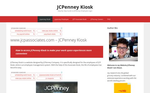JCPenney Kiosk: www.jcpassociates.com