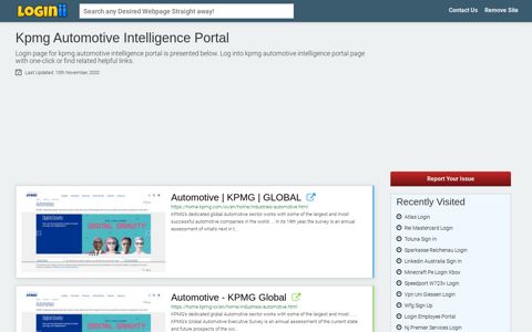 Kpmg Automotive Intelligence Portal - Loginii.com