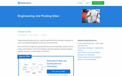 Engineering Job Posting Sites - 10 Sites to Fill Jobs Faster