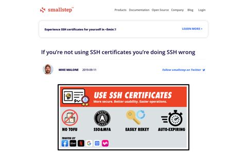 If You're Not Using SSH Certificates You're Doing SSH Wrong ...
