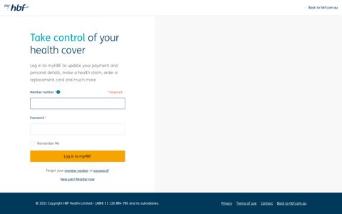 myHBF Login | Take Control Of Your Health Cover