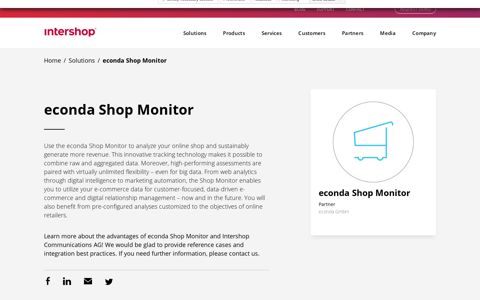 econda Shop Monitor - Solutions