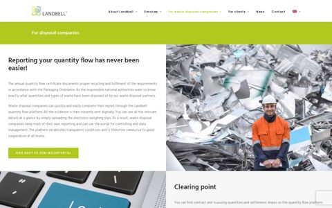 Service for waste disposal companies - Reporting ... - Landbell