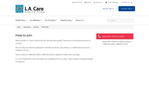 How to Join | L.A. Care Health Plan