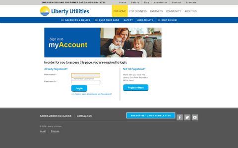 myEGNB - Liberty Utilities NB