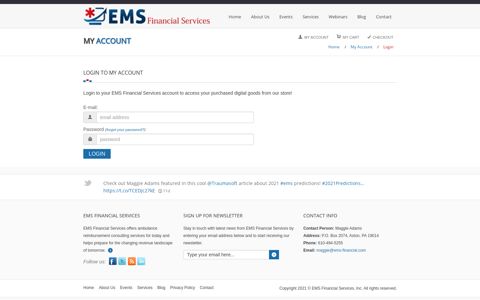 Login to My Account - EMS Financial