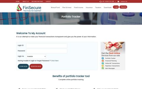 Portfolio Tracker - Fin Secure