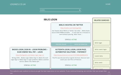 ibilis login - General Information about Login - Logines UK