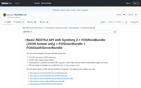 Basic RESTful API with Symfony 2 + FOSRestBundle (JSON ...